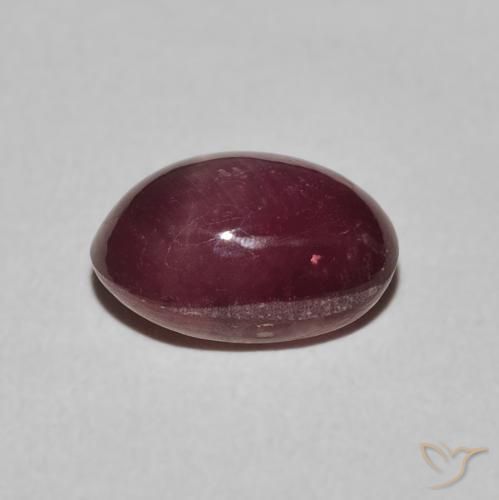 Star Ruby Gemstone in 10.3 x 7.6 mm Size for Sale, Star Ruby Stone in Medium Light-Purple Color
