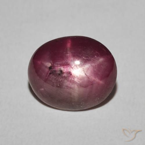 3.85ct Natural Grayish Magenta Star Ruby, Oval, Opaque