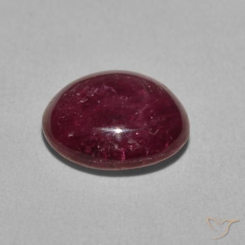 Star Ruby Gemstone in 9.7 x 8.8 mm Size for Sale, Star Ruby Stone in Reddish Purple Color