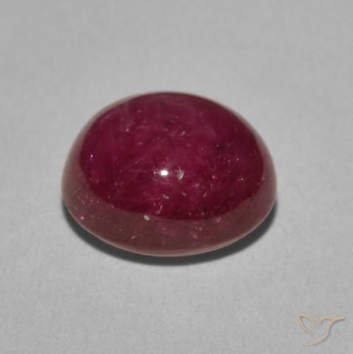 Star Ruby Gemstone in 9.8 x 8.9 mm Size for Sale, Star Ruby Stone in Berry Purple Color