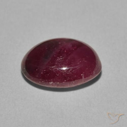 Star Ruby Gemstone in 10.3 x 8.6 mm Size for Sale, Star Ruby Stone in Berry Purple Color