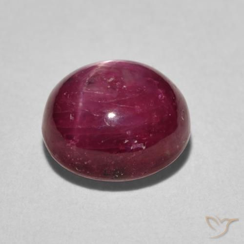 Star Ruby Gemstone in 9 x 9 mm (calibrated) Size for Sale, Star Ruby Stone in Deep Crimson Color