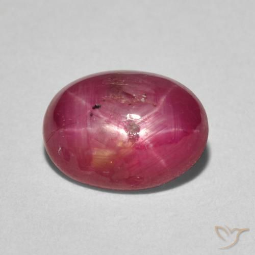 3.60ct Natural Medium Red Star Ruby, Oval, Opaque