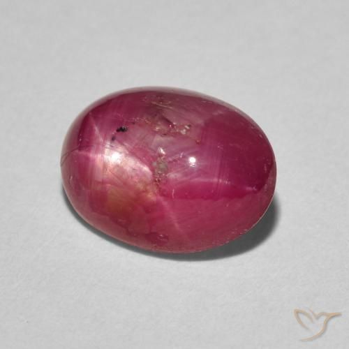3.60 ct Red Star Ruby Stone, Natural Star Ruby in Oval Cabochon Shape for Sale