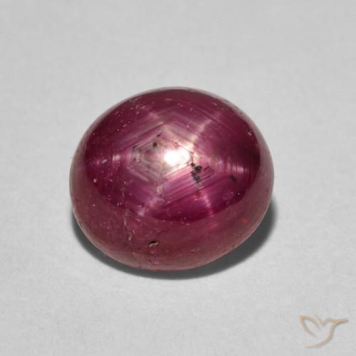 3.74ct Natural Medium Red Star Ruby, Oval, Opaque