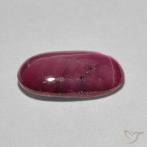 Star Ruby Gemstone in 11.1 x 6.7 mm Size for Sale, Star Ruby Stone in Deep Crimson Color