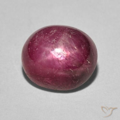 5.24ct Natural Jam Red Star Ruby, Oval, Opaque