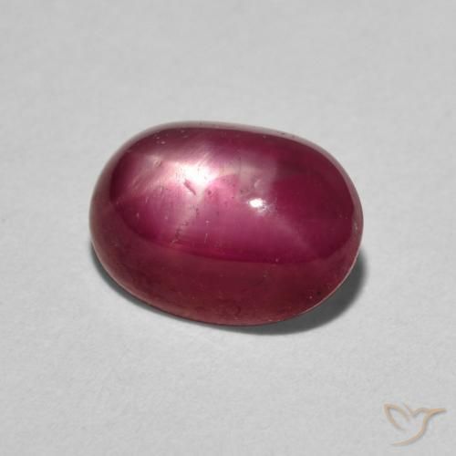 3.19 ct Red Star Ruby Stone, Natural Star Ruby in Oval Cabochon Shape for Sale