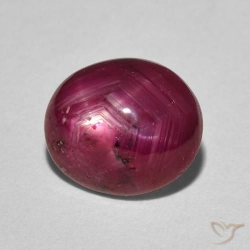 4.40 ct Red Star Ruby Stone, Natural Star Ruby in Oval Cabochon Shape for Sale