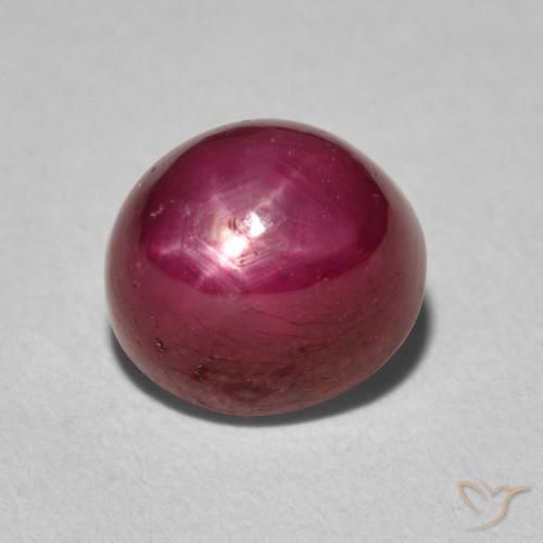 5.15ct Natural Dark Red Star Ruby, Oval, Opaque