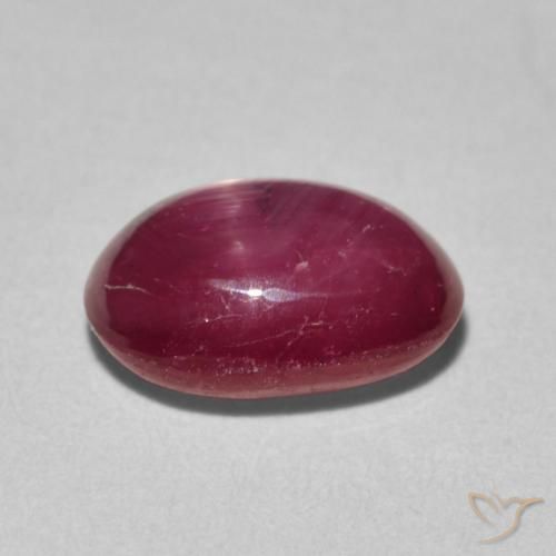 Star Ruby Gemstone in 9.7 x 7.4 mm Size for Sale, Star Ruby Stone in Jam Red Color