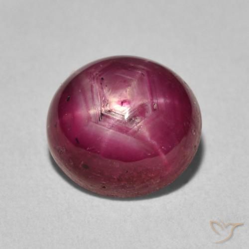 4.24ct Natural Deep Crimson Star Ruby, Oval, Opaque