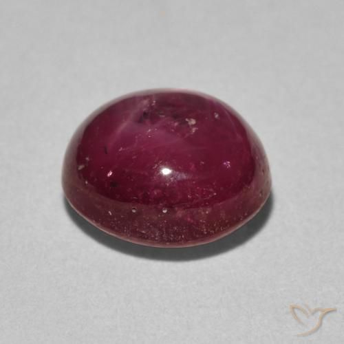 Star Ruby Gemstone in 8.8 x 8.2 mm Size for Sale, Star Ruby Stone in Deep Crimson Color