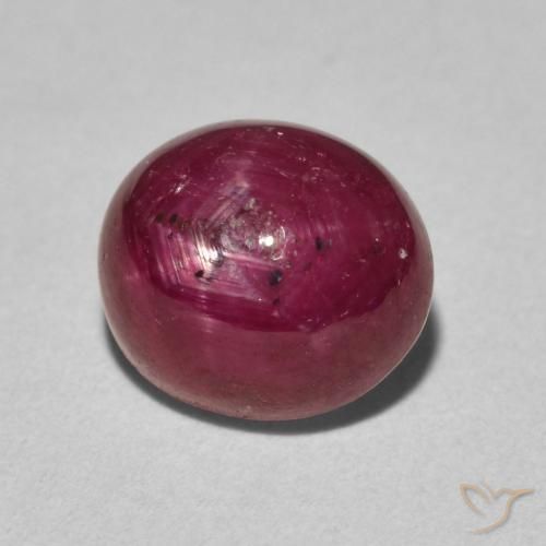 4.60 ct Red Star Ruby Stone, Natural Star Ruby in Oval Cabochon Shape for Sale
