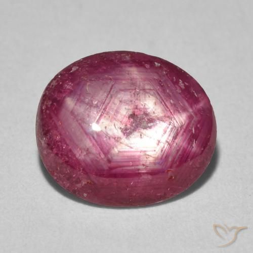 3.51ct Natural Medium Red Star Ruby, Oval, Opaque