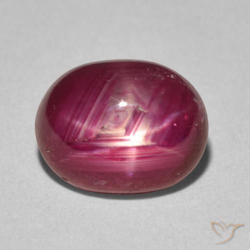 4.42ct Natural Deep Wine Red Star Ruby, Oval, Opaque