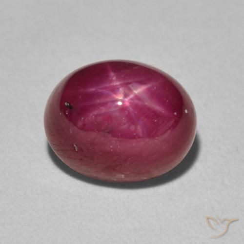 4.69ct Natural Deep Red Star Ruby, Oval, Opaque