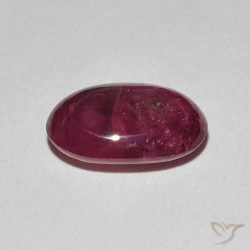 Star Ruby Gemstone in 10 x 7 mm (calibrated) Size for Sale, Star Ruby Stone in Deep Red Color