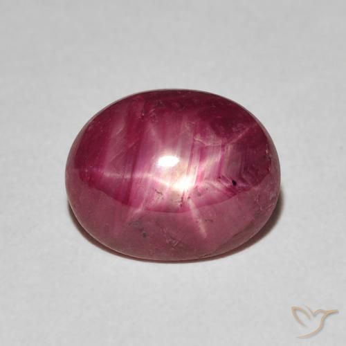 3.60ct Natural Deep Red Star Ruby, Oval, Opaque