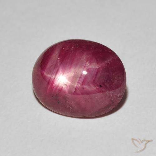 3.60 ct Red Star Ruby Stone, Natural Star Ruby in Oval Cabochon Shape for Sale