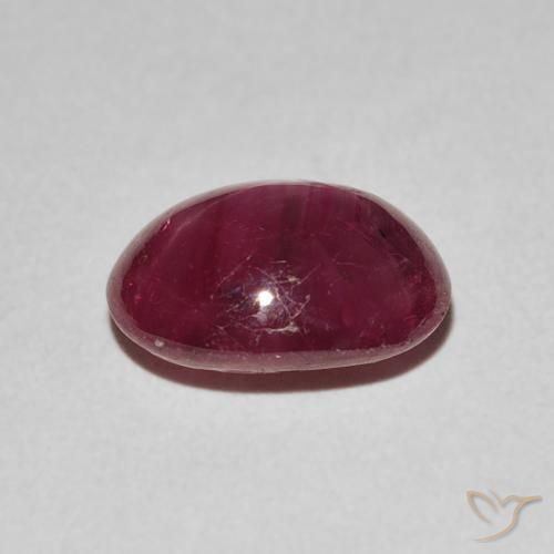 Star Ruby Gemstone in 10 x 8 mm (calibrated) Size for Sale, Star Ruby Stone in Deep Red Color