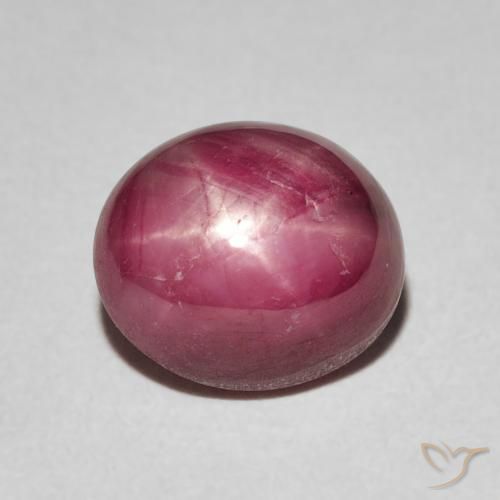 4.40ct Natural Medium Red Star Ruby, Oval, Opaque