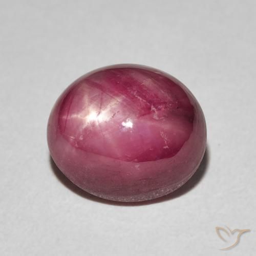 4.40 ct Red Star Ruby Stone, Natural Star Ruby in Oval Cabochon Shape for Sale