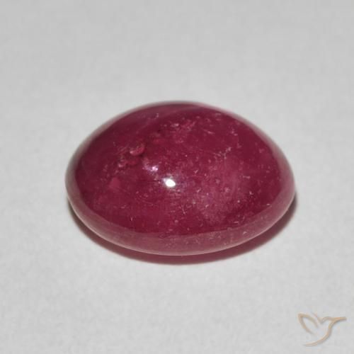 Star Ruby Gemstone in 9.3 x 8.1 mm Size for Sale, Star Ruby Stone in Jam Red Color