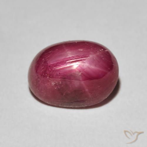 3.68ct Natural Deep Crimson Star Ruby, Oval, Opaque