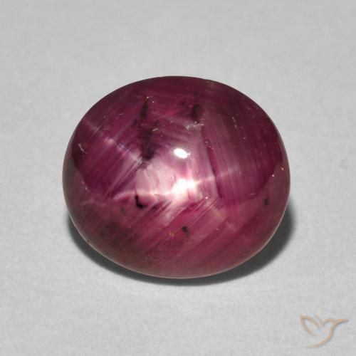 4.12ct Natural Wine Red Star Ruby, Oval, Opaque