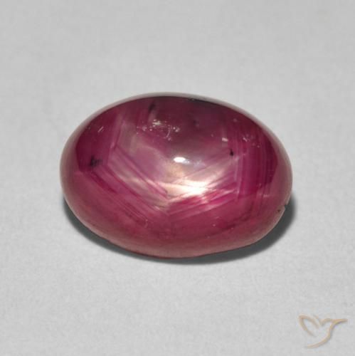 3.77ct Natural Deep Red Star Ruby, Oval, Opaque