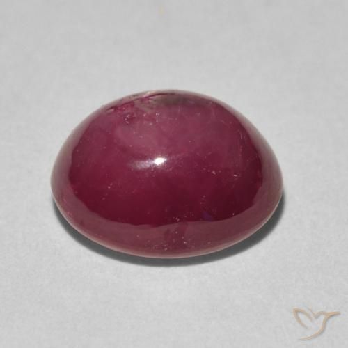 Star Ruby Gemstone in 10 x 8.5 mm Size for Sale, Star Ruby Stone in Medium Red Color