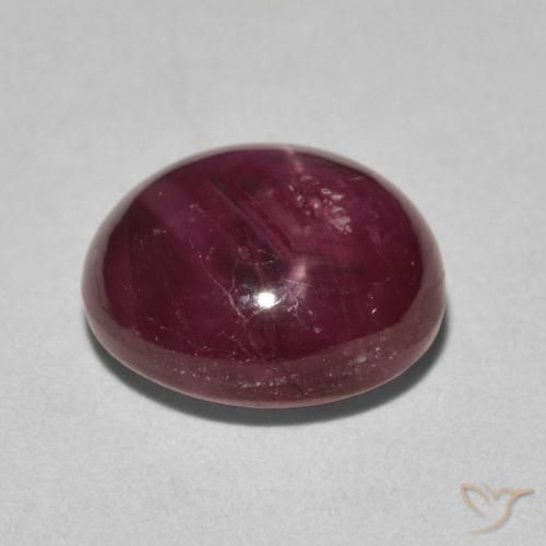 Star Ruby Gemstone in 9.9 x 9.1 mm Size for Sale, Star Ruby Stone in Medium Red Color