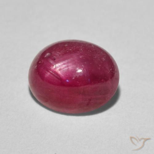 3.24 ct Red Star Ruby Stone, Natural Star Ruby in Oval Cabochon Shape for Sale