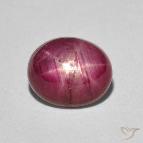 3.83ct Natural Pinkish Red Star Ruby, Oval, Opaque