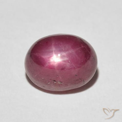 4.20ct Natural Medium Red Star Ruby, Oval, Opaque