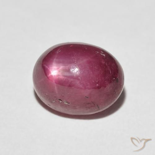4.20 ct Red Star Ruby Stone, Natural Star Ruby in Oval Cabochon Shape for Sale