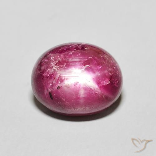 5.18ct Natural Pinkish Red Star Ruby, Oval, Opaque