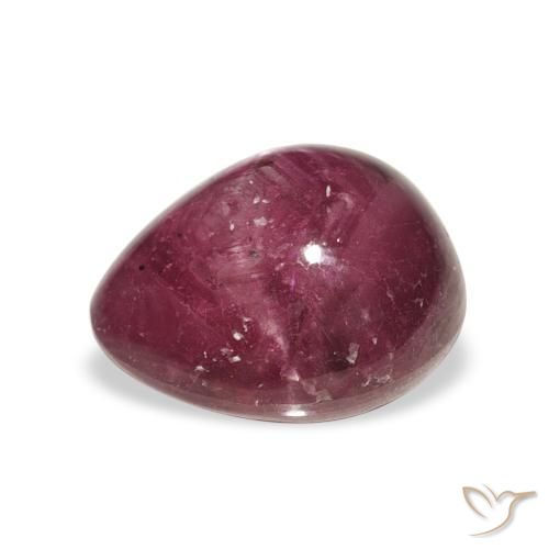 Star Ruby Gemstone in 11.2 x 9.5 mm Size for Sale, Star Ruby Stone in Medium Purple Color
