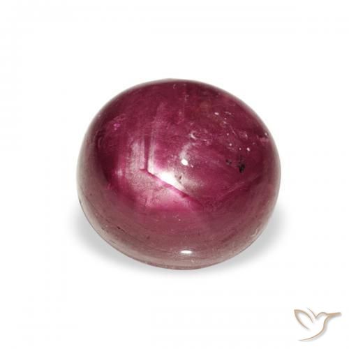 2.81 ct Purple Star Ruby Stone, Natural Star Ruby in Oval Cabochon Shape for Sale