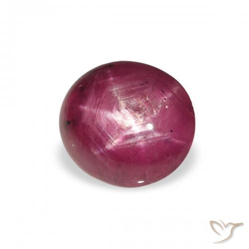 2.50ct Natural Medium Light-Purple Star Ruby, Oval, Opaque