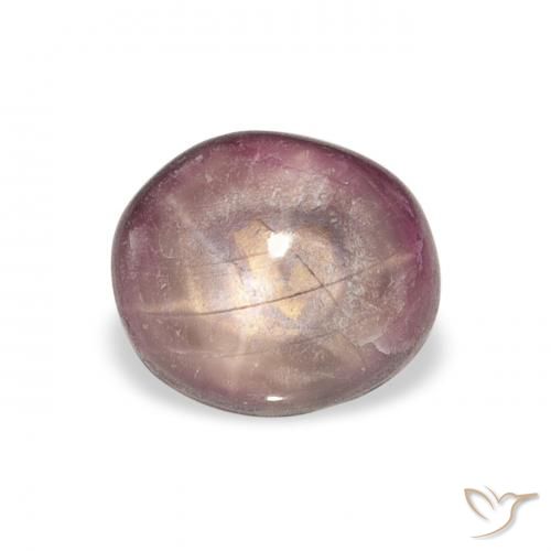 4.41ct Natural Medium Dark-Purple Star Ruby, Oval, Opaque