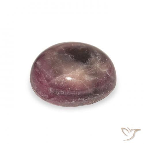 Star Ruby Gemstone in 9.3 x 8 mm Size for Sale, Star Ruby Stone in Medium Dark-Purple Color