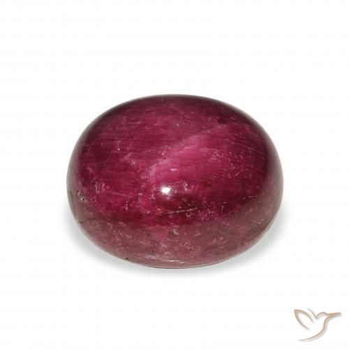 Star Ruby Gemstone in 12.2 x 11.4 mm Size for Sale, Star Ruby Stone in Pinkish Purple Color