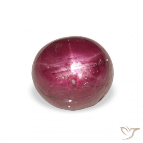3.37ct Natural Magenta-Pink Star Ruby, Oval, Opaque