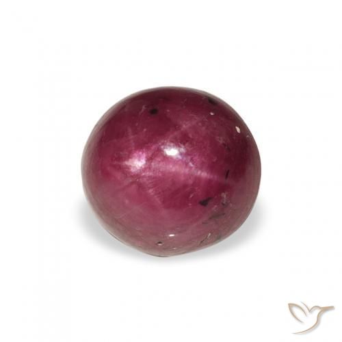 3.15 ct Purple Star Ruby Stone, Natural Star Ruby in Oval Cabochon Shape for Sale