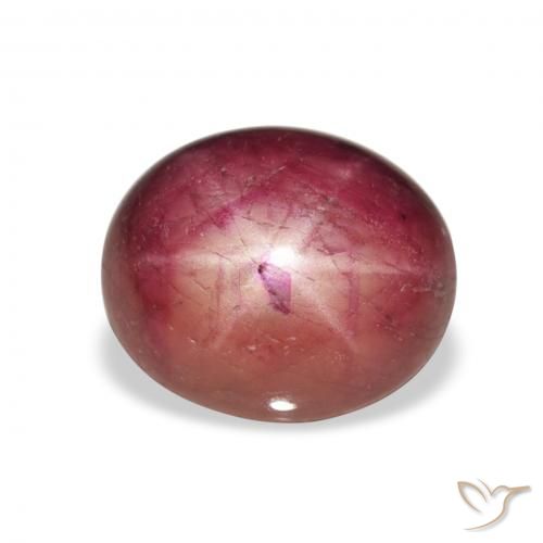 8.14ct Natural Medium Light-Purple Star Ruby, Oval, Opaque