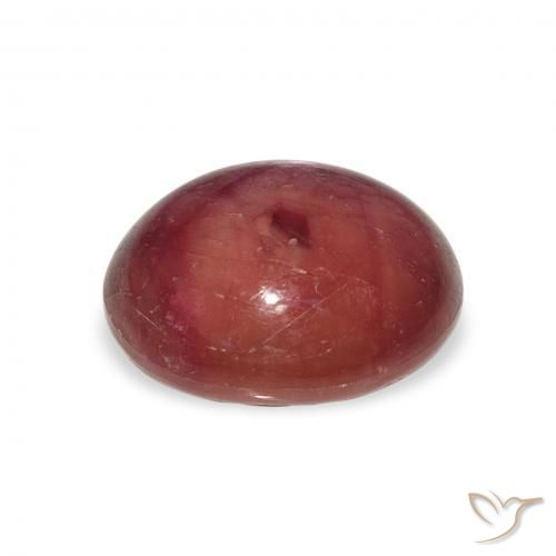 Star Ruby Gemstone in 12 x 10 mm (calibrated) Size for Sale, Star Ruby Stone in Medium Light-Purple Color