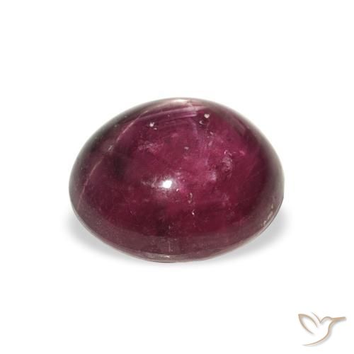 Star Ruby Gemstone in 10.8 x 9.4 mm Size for Sale, Star Ruby Stone in Pinkish Purple Color