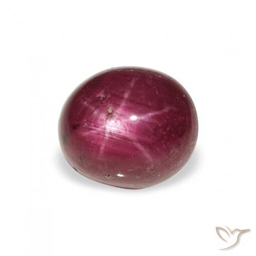 3.22ct Deep Magenta Star Ruby, Oval, Opaque